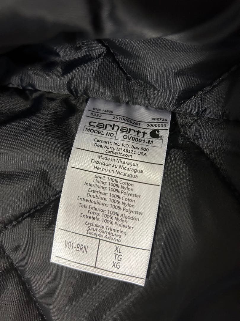 ショウマ【新品未使用】carhartt カーハート ベスト　XL