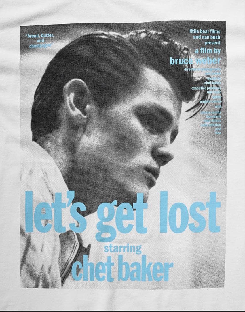 チェット・ベイカー Let's get Lost × weber Tシャツ