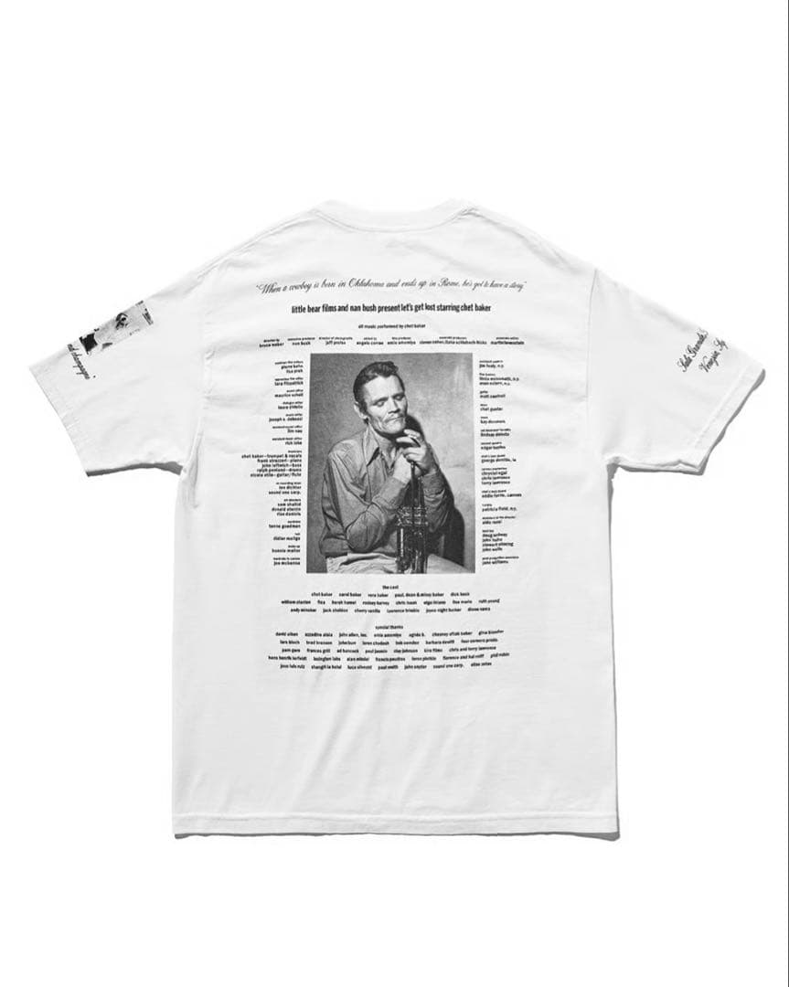 チェット・ベイカー Let's get Lost × weber Tシャツ
