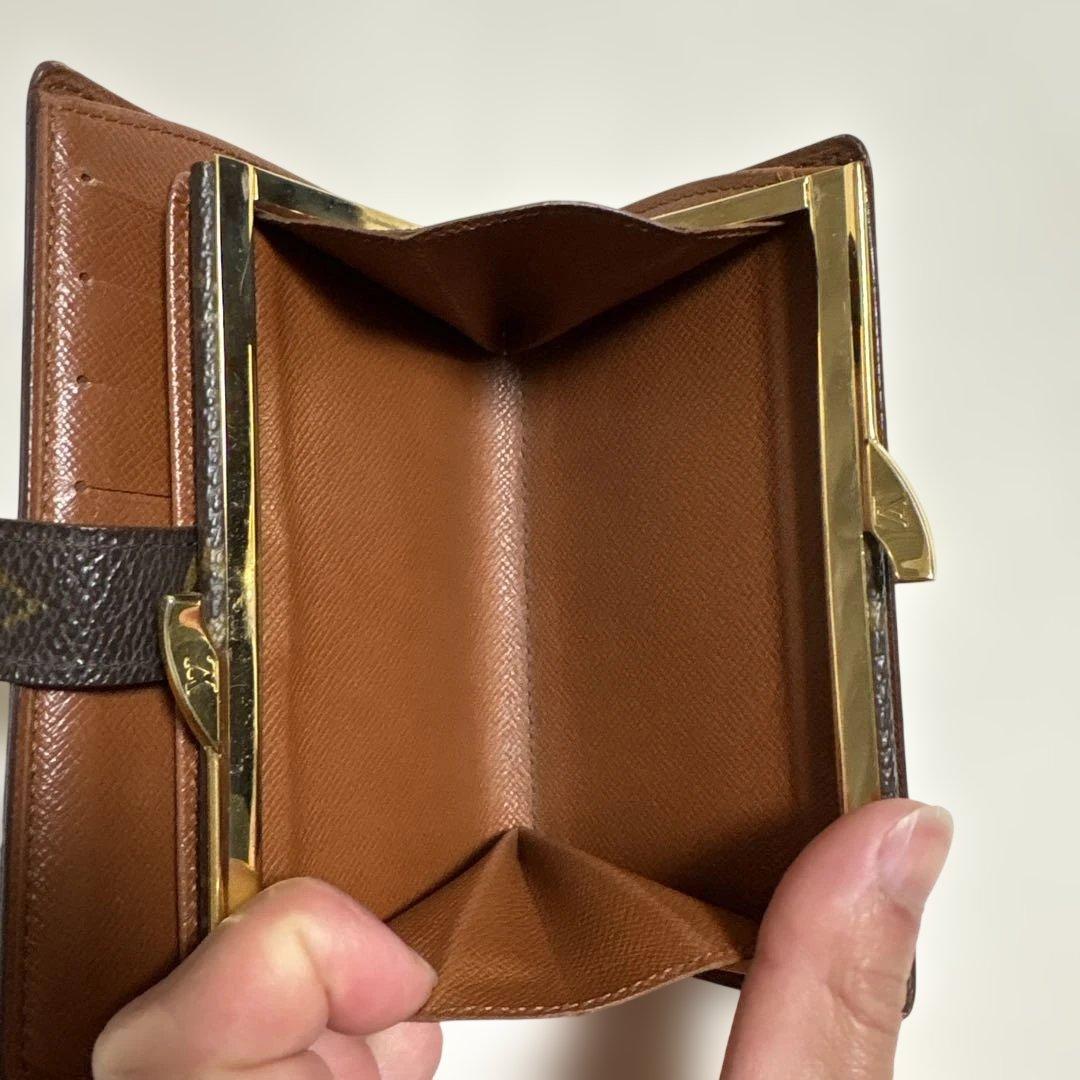 s*i様 「美品」LOUIS VUITTON モノグラム 財布 がま口　二つ折り