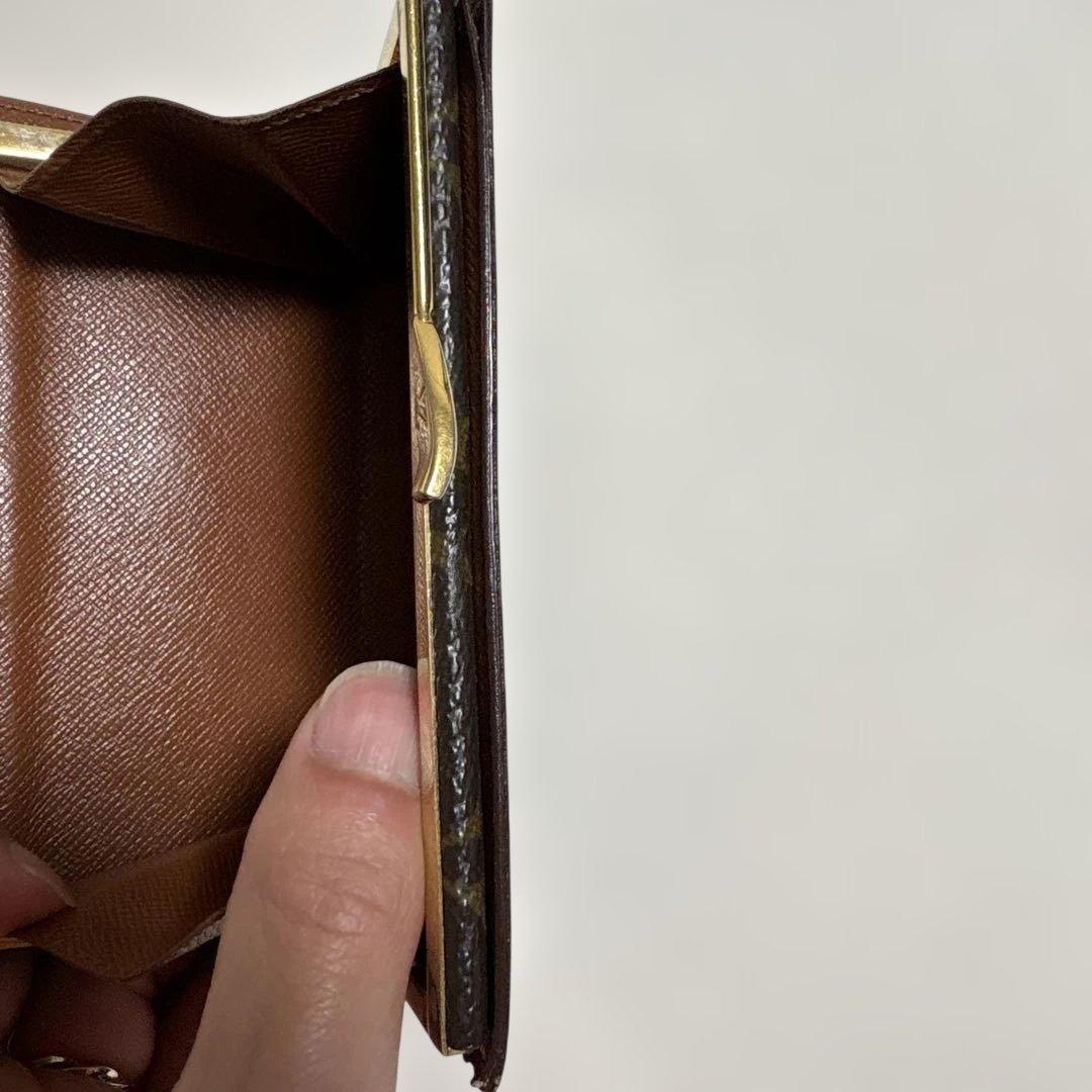 s*i様 「美品」LOUIS VUITTON モノグラム 財布 がま口　二つ折り