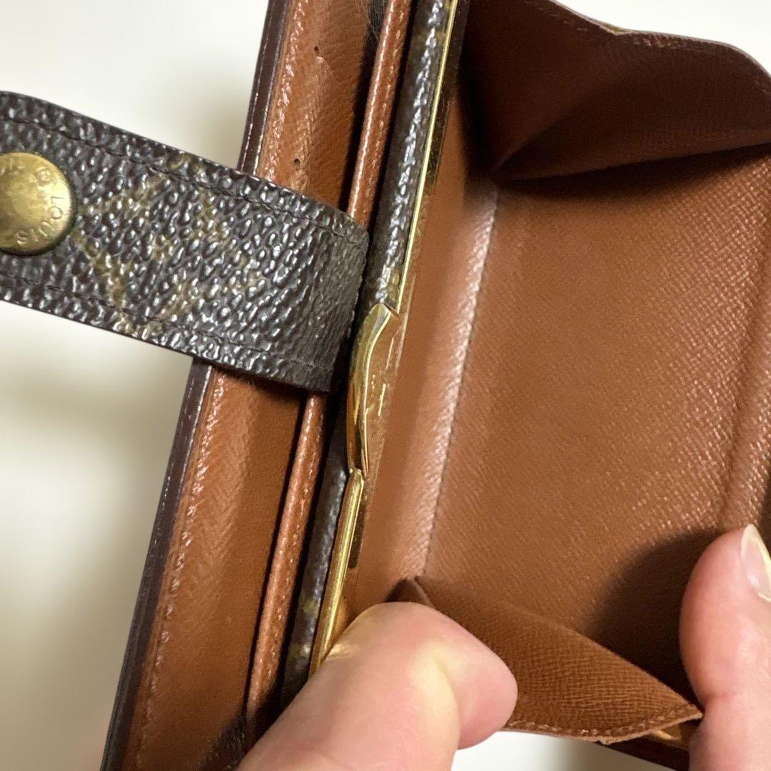 s*i様 「美品」LOUIS VUITTON モノグラム 財布 がま口　二つ折り