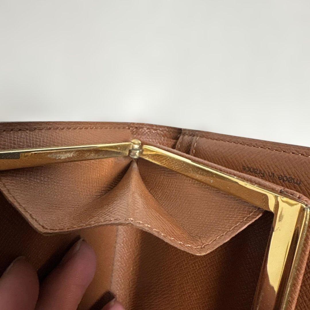 s*i様 「美品」LOUIS VUITTON モノグラム 財布 がま口　二つ折り