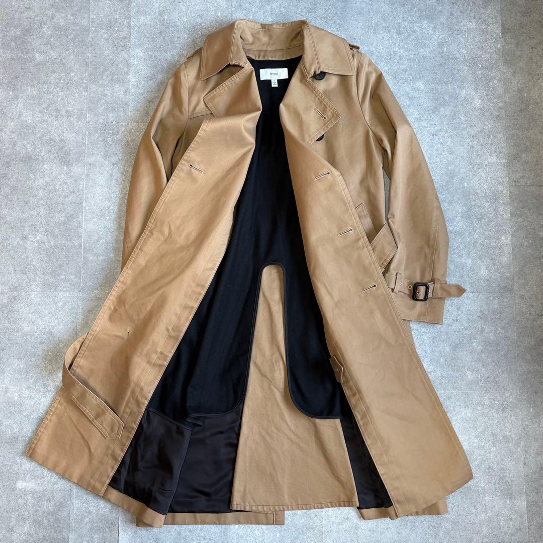 【美品】HYKE ハイク レディース トレンチコート ライナー着脱可能 S