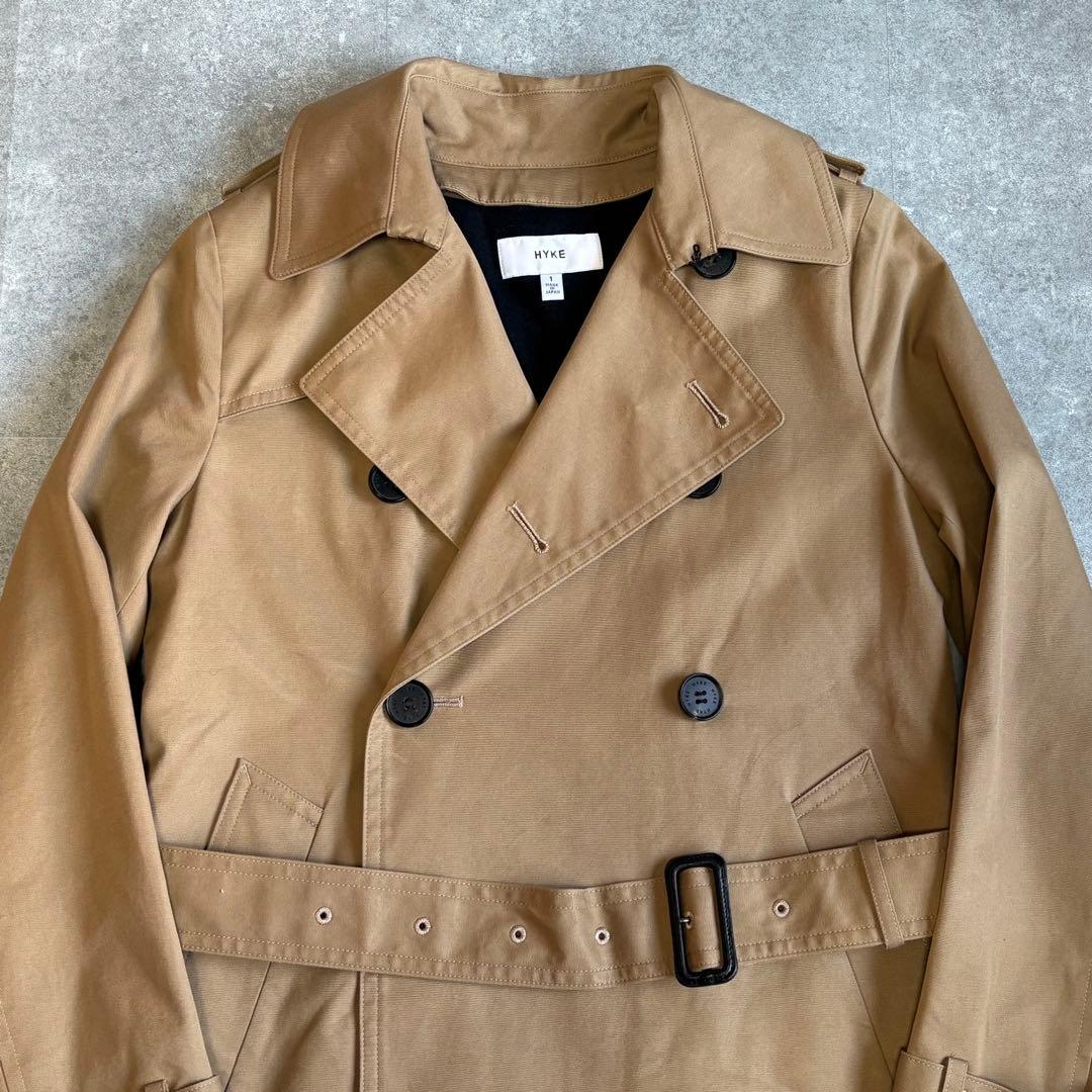 【美品】HYKE ハイク レディース トレンチコート ライナー着脱可能 S