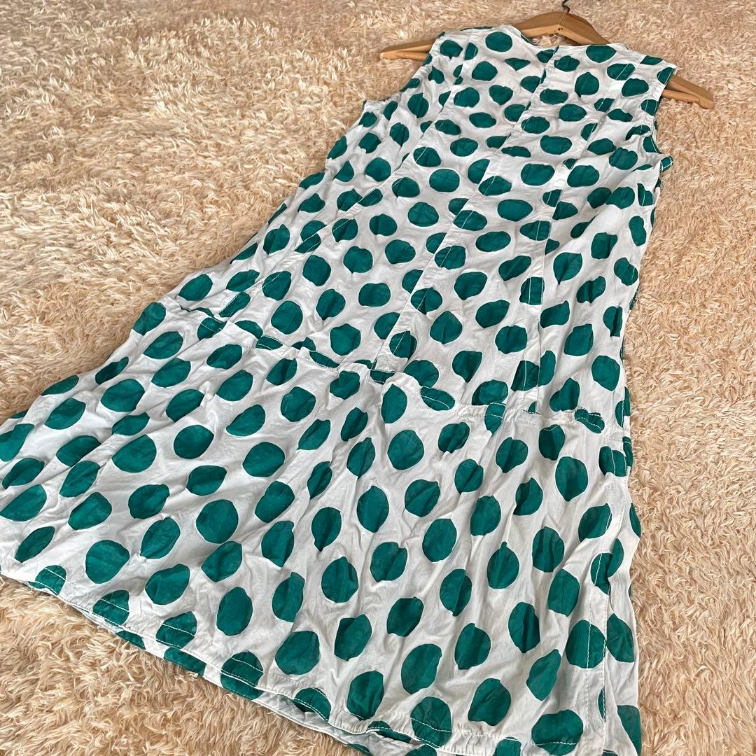 MARNI マルニ　ノースリーブ　ドット柄ワンピース