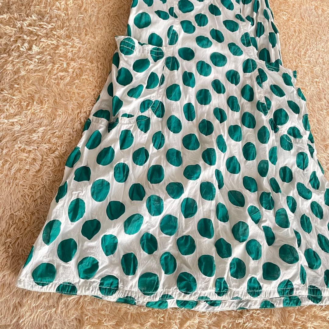 MARNI マルニ　ノースリーブ　ドット柄ワンピース