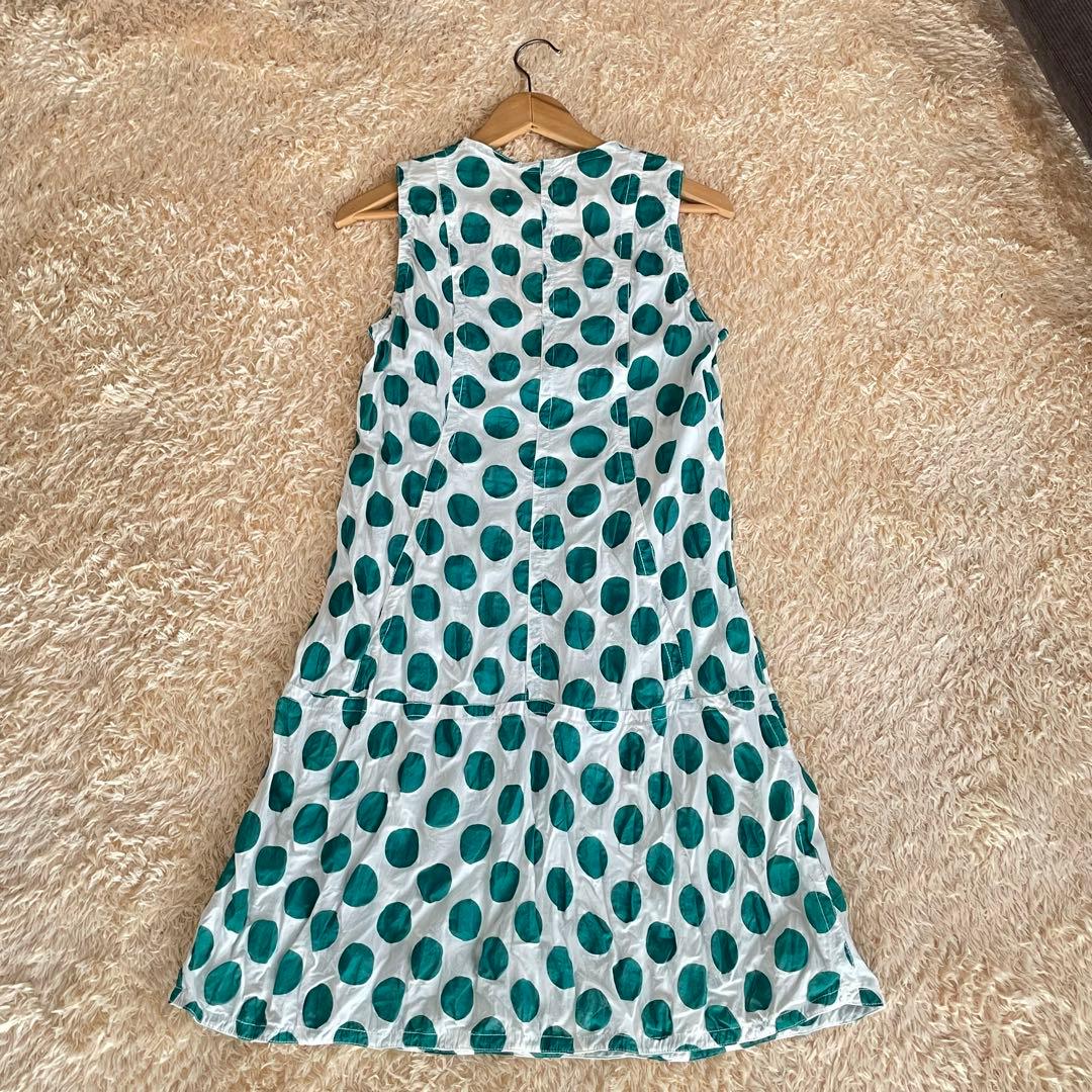 MARNI マルニ　ノースリーブ　ドット柄ワンピース
