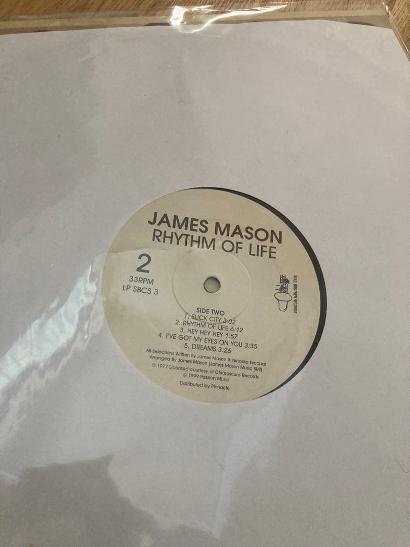 james mason リズムオブライフ　レコード　lp ジェームスメーソン