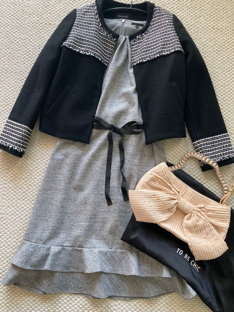 Kさま専用　 TO BE CHIC ワンピース　ブラックとグレーの2点