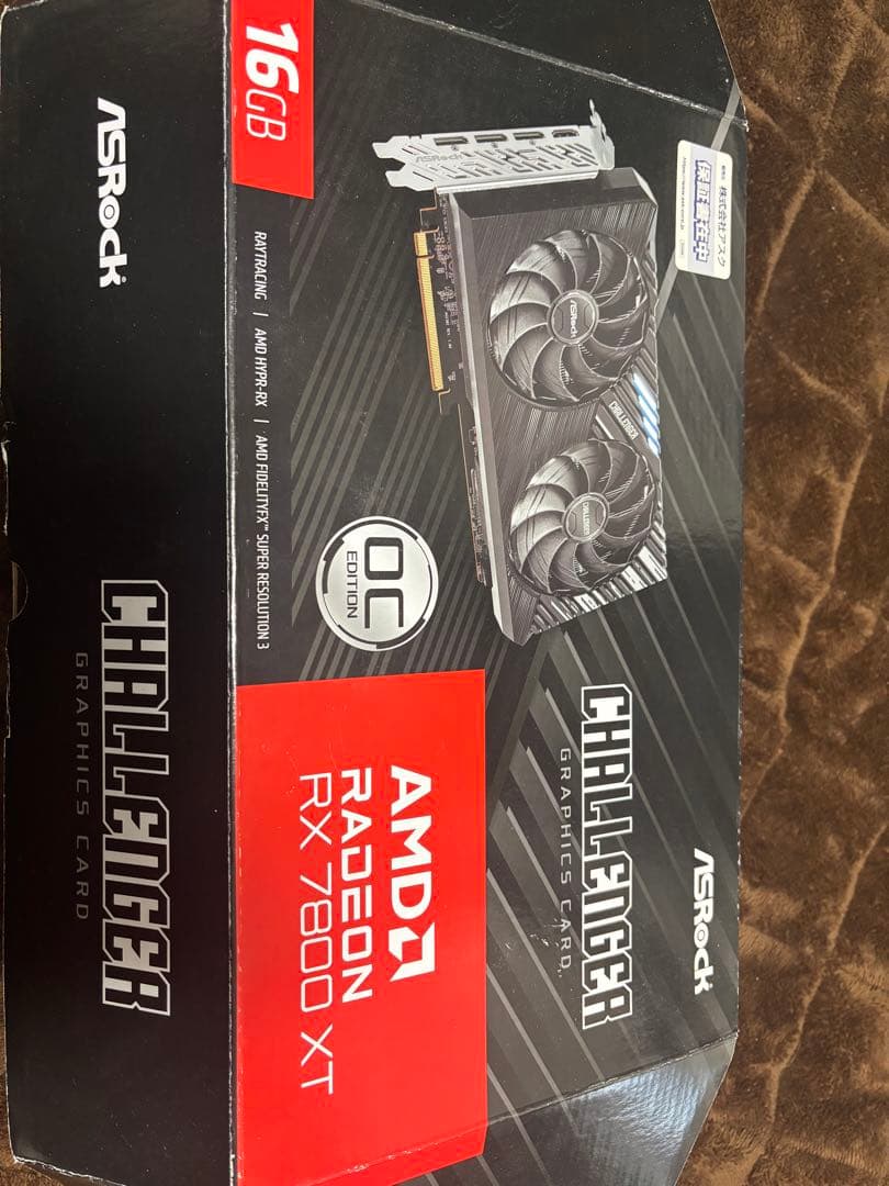 グラフィックボード・グラボ・ビデオカード Asrock RX 7800 XT 16GB