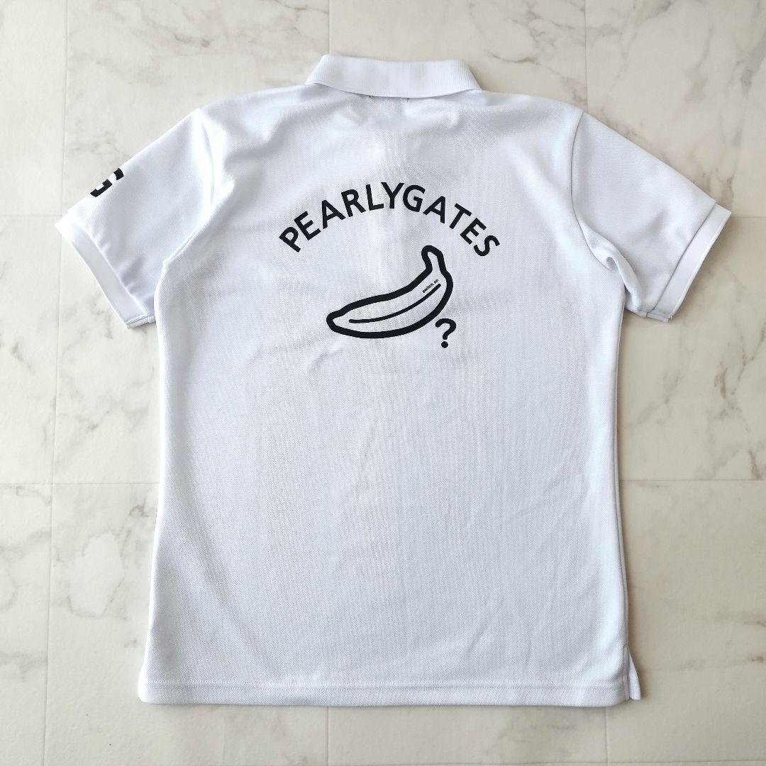 25年♡極美品✨パーリーゲイツ バックロゴ ポロシャツ PG ホワイト 5/L
