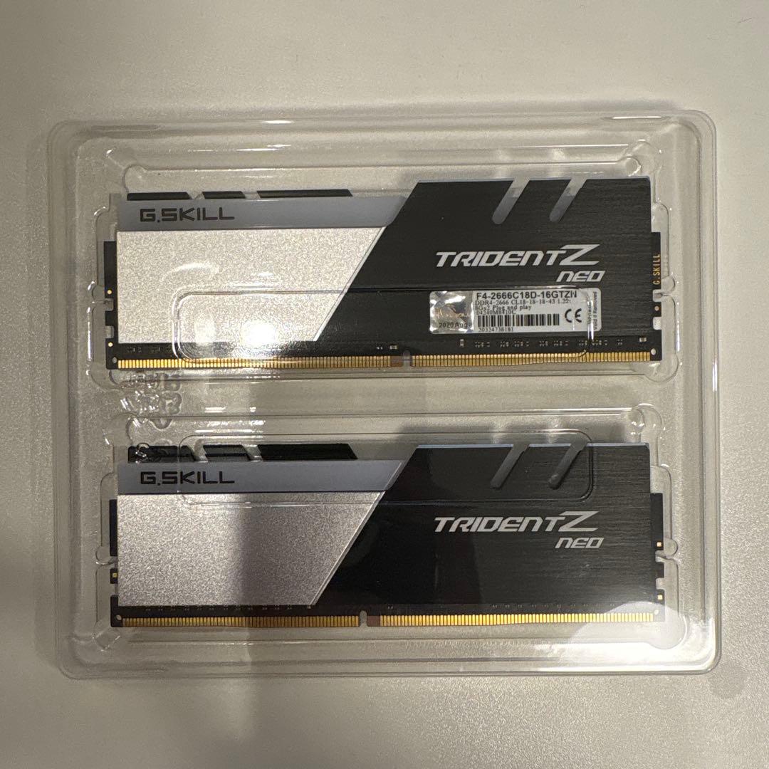 G.SKILL TRIDENT Z RGB DDR4メモリー16GB 8GBx2