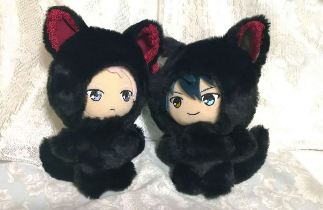 ちゃそ⚙様　確認用　黒と青と薔薇のにゃんこ