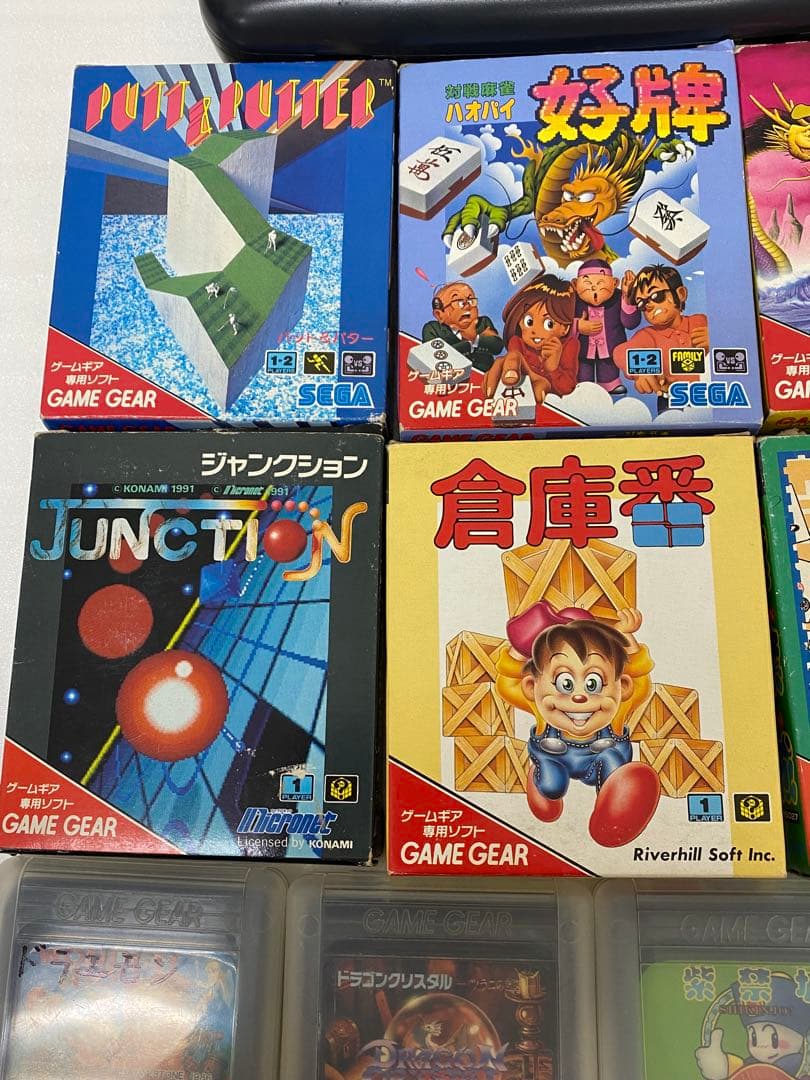 3-2800 SEGAのGame Gear本体と１０本のゲームソフト