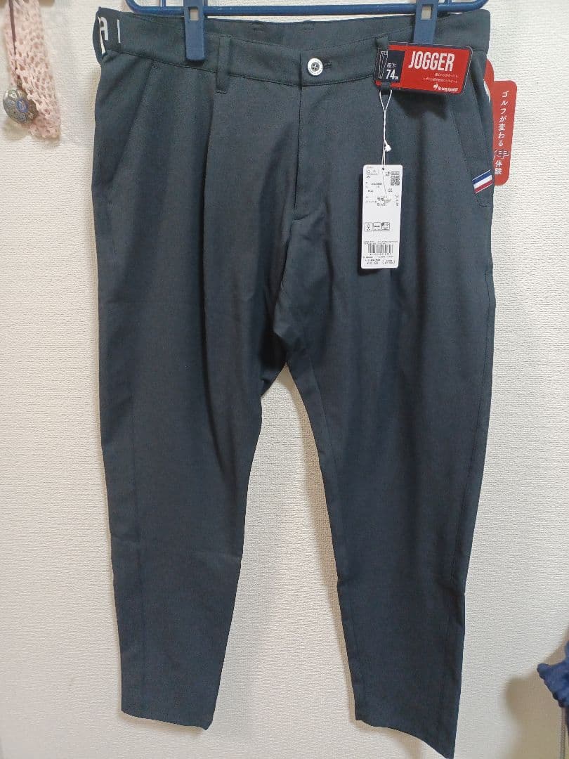 新品✰ルコックスポルティフゴルフ　ストレッチフォーサーパンツ　黒　92