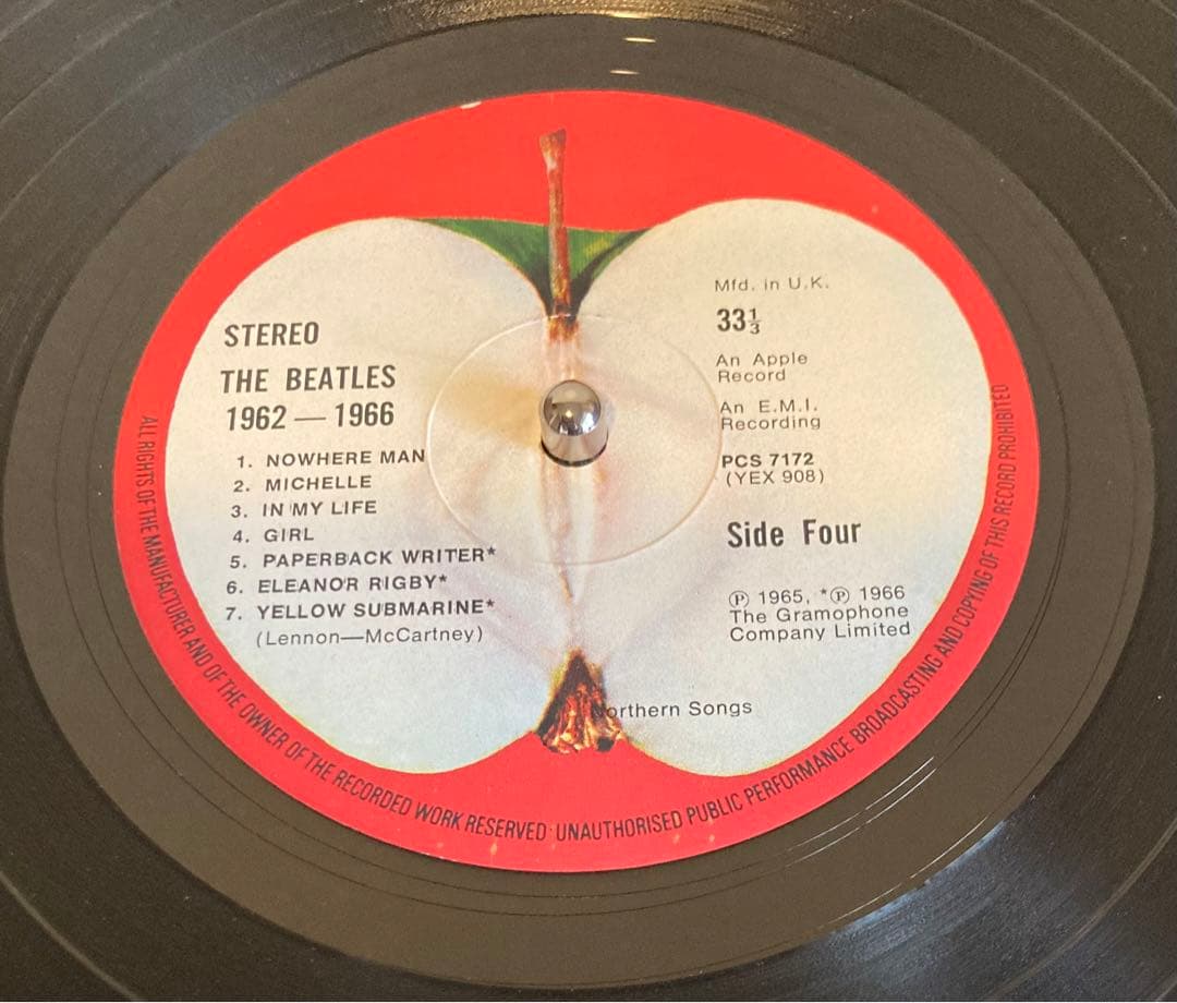 The Beatles 1962-1966 赤盤UKオリジナルレコード　超初期盤