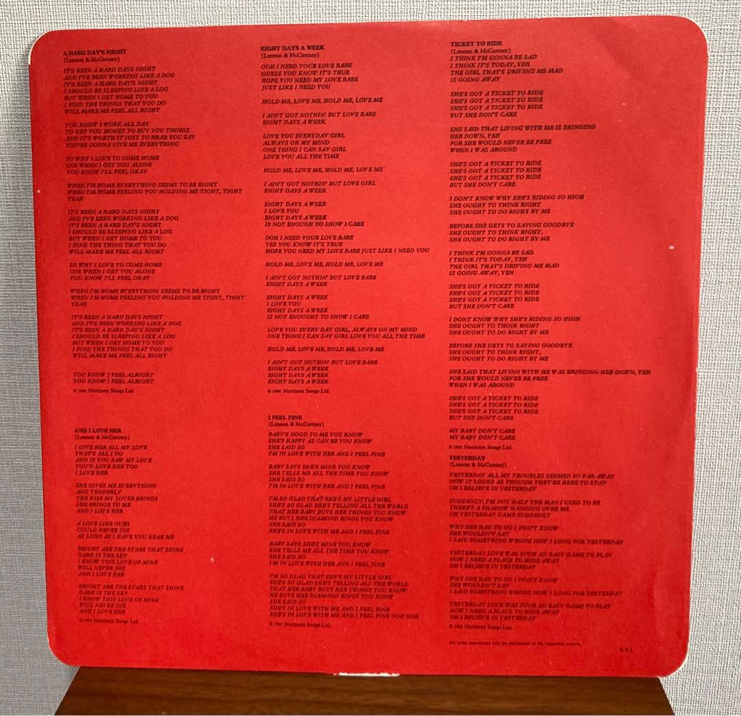 The Beatles 1962-1966 赤盤UKオリジナルレコード　超初期盤