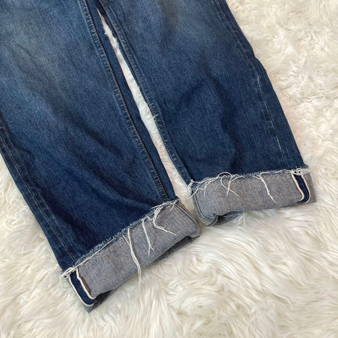 chimala チマラ デニム パンツ ダメージ加工 セルビッチ 赤耳 26