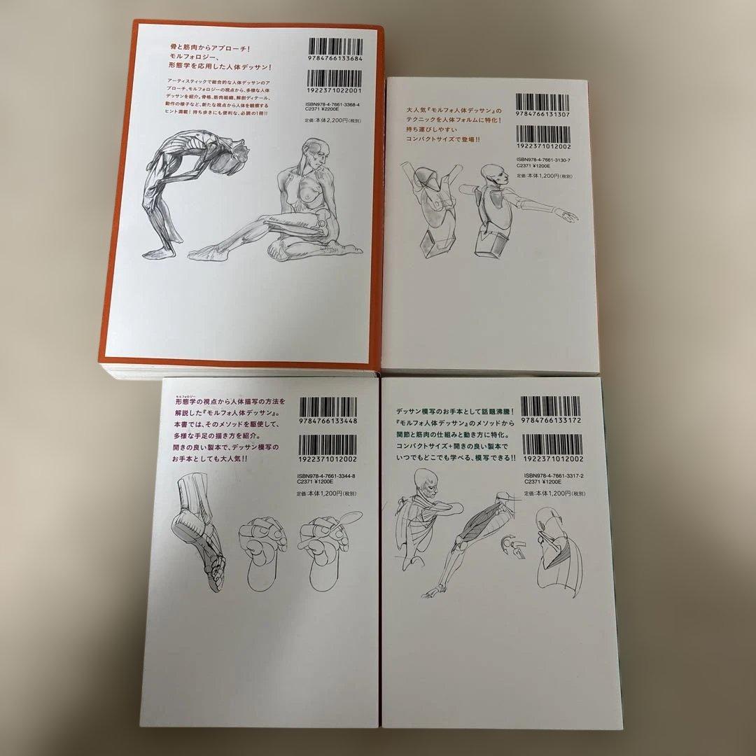 モルフォ人体デッサン 4冊セット