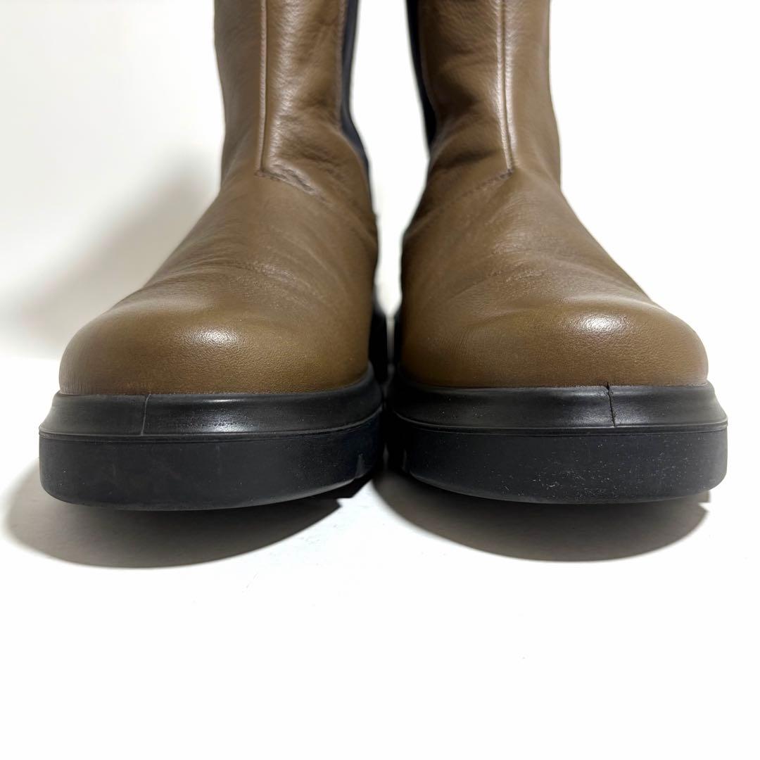 極美品☆ecco エコー サイドゴアブーツ レザー 本革 37 23.5cm