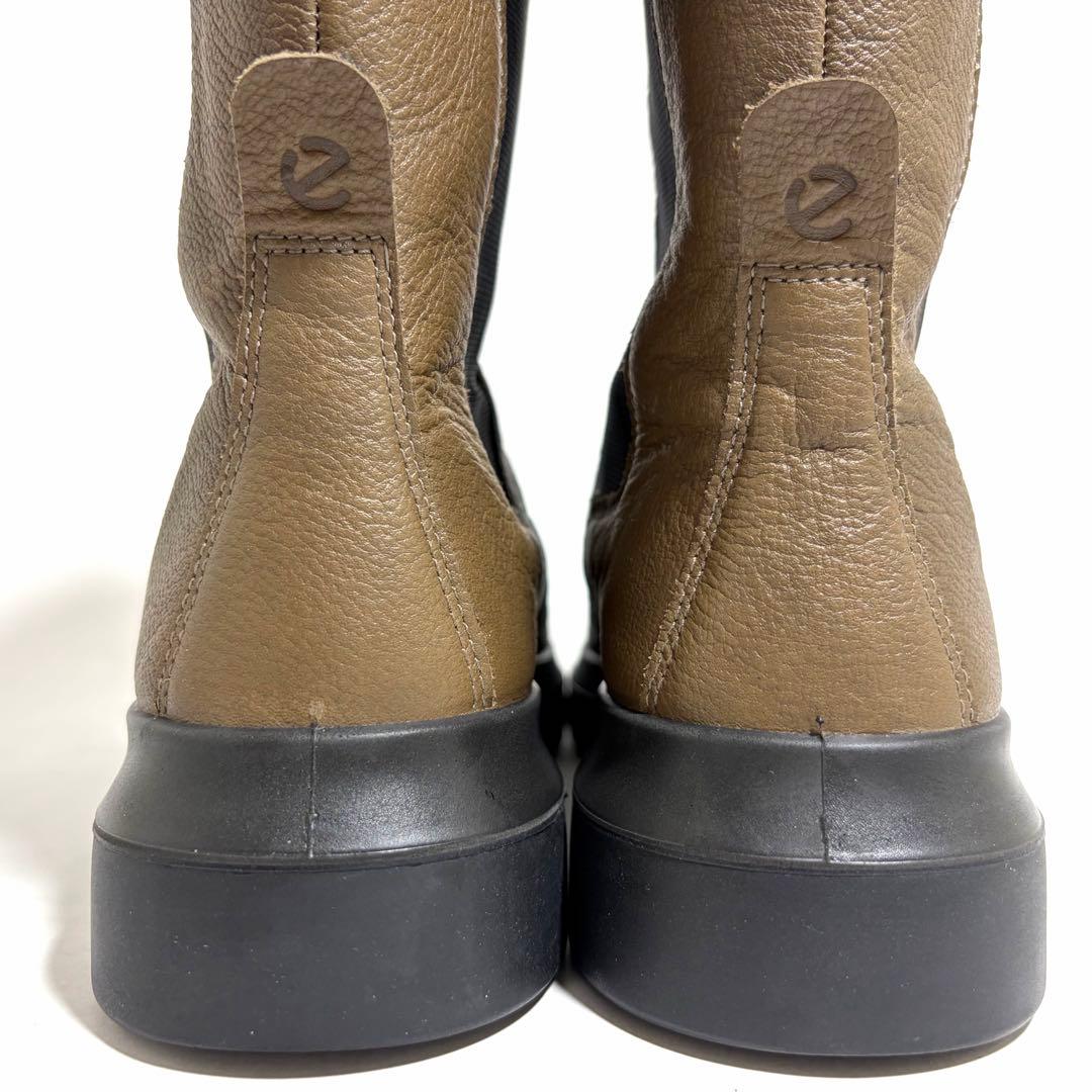 極美品☆ecco エコー サイドゴアブーツ レザー 本革 37 23.5cm