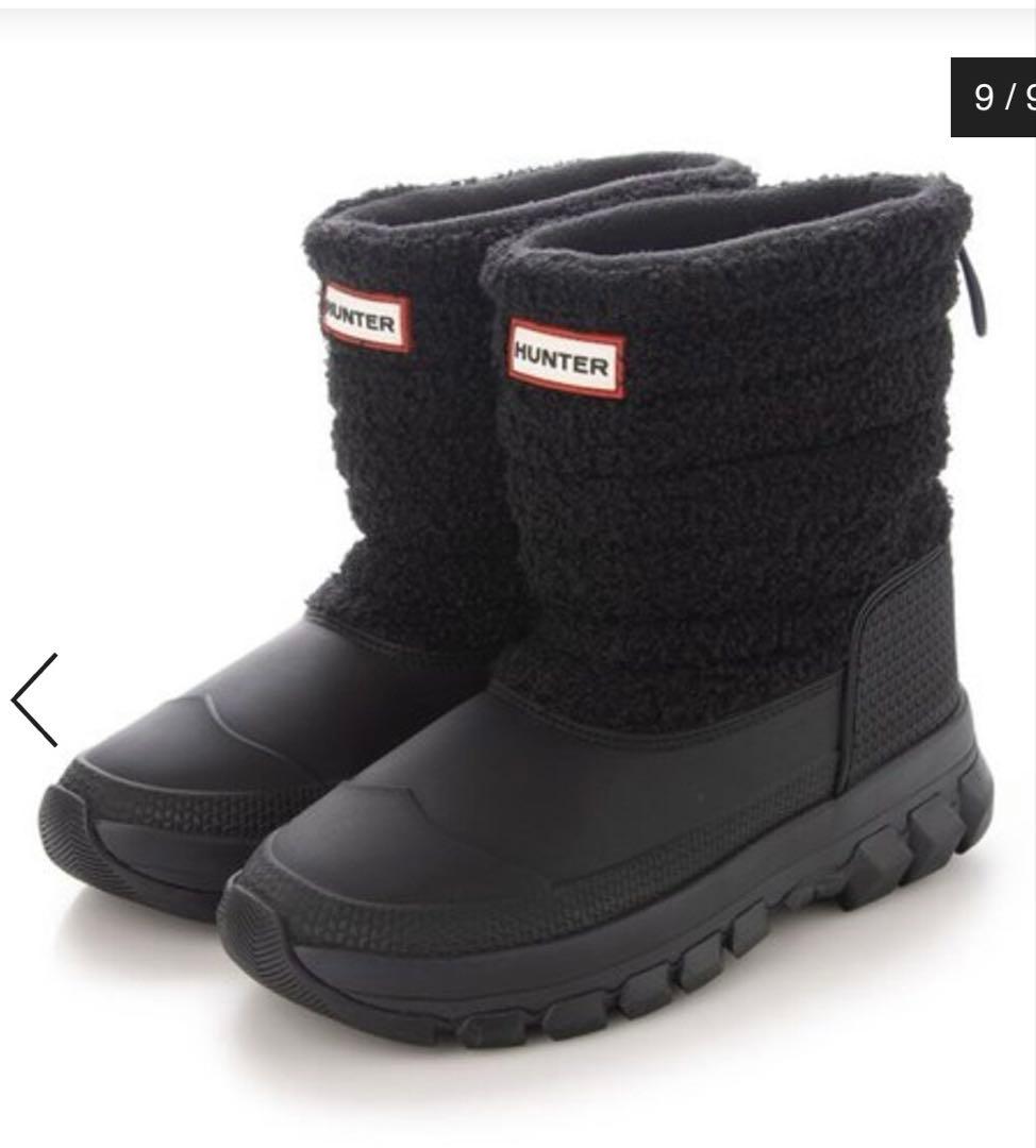 HUNTER ブーツ シェルパスノーブーツ ショートブーツ スノーブーツ 23