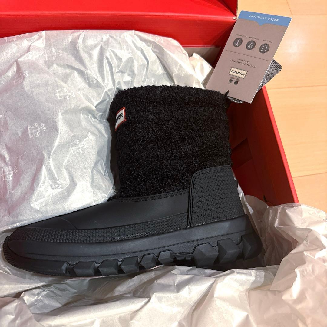 HUNTER ブーツ シェルパスノーブーツ ショートブーツ スノーブーツ 23