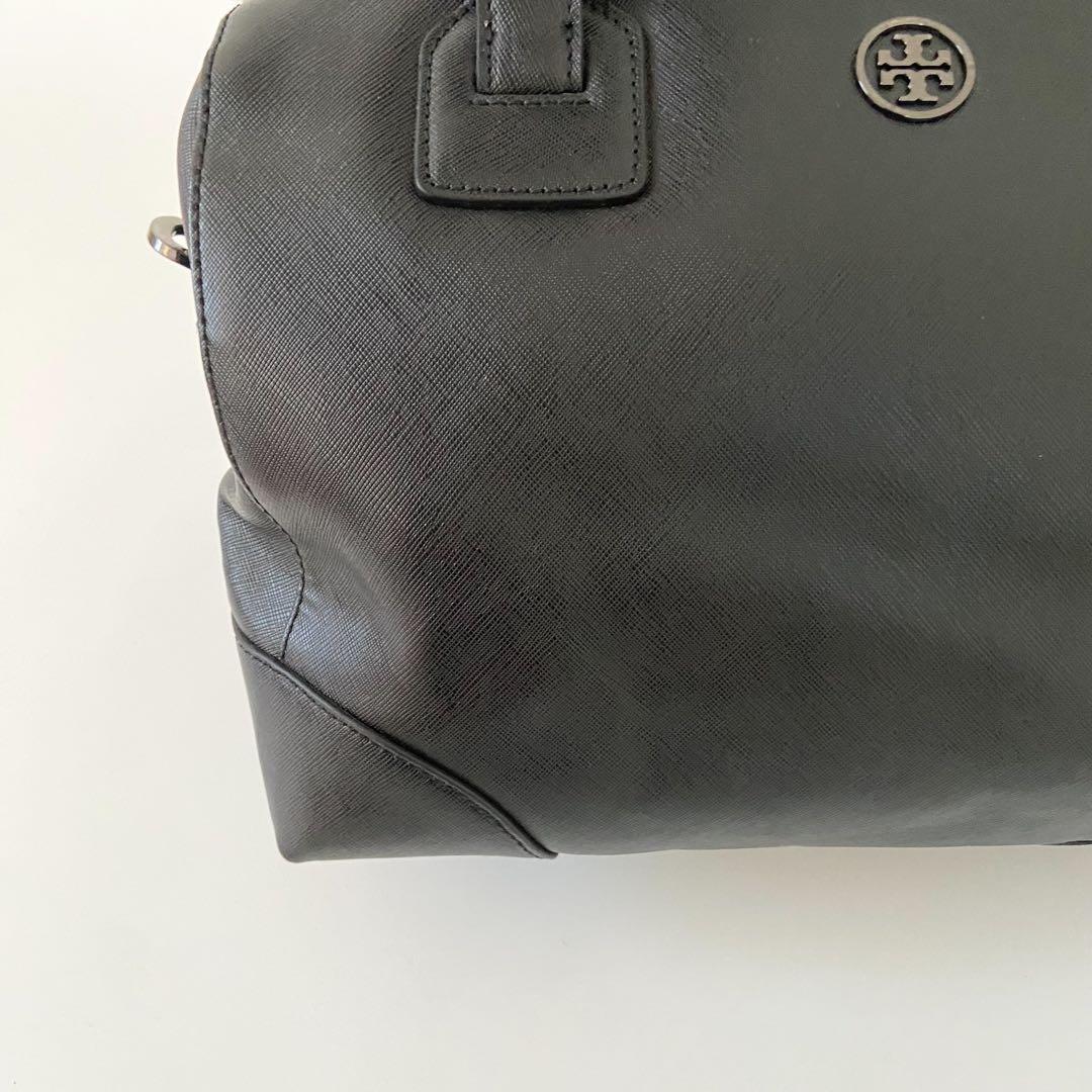 極美品　TORY BURCH ミニボストンバッグ 2way サフィアーノレザー
