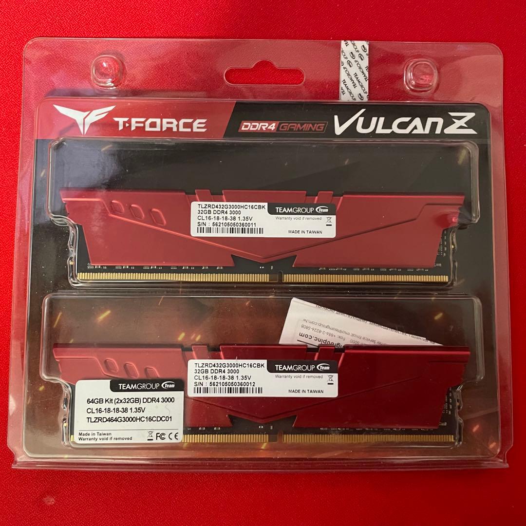 p*e様 TEAMGROUP Vulcan Z 64GB DDR4 3000MH