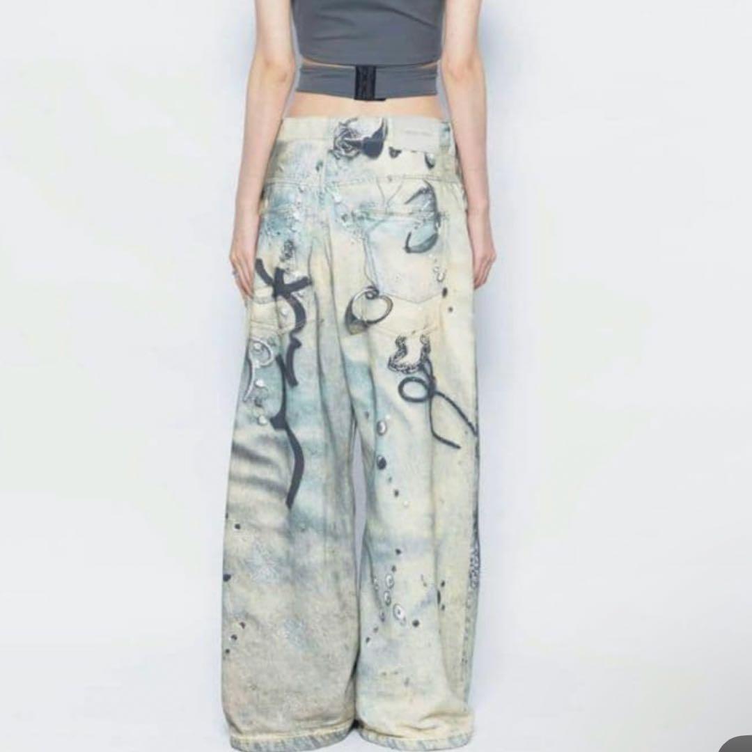 パンツ theredthread S print denim 1toys