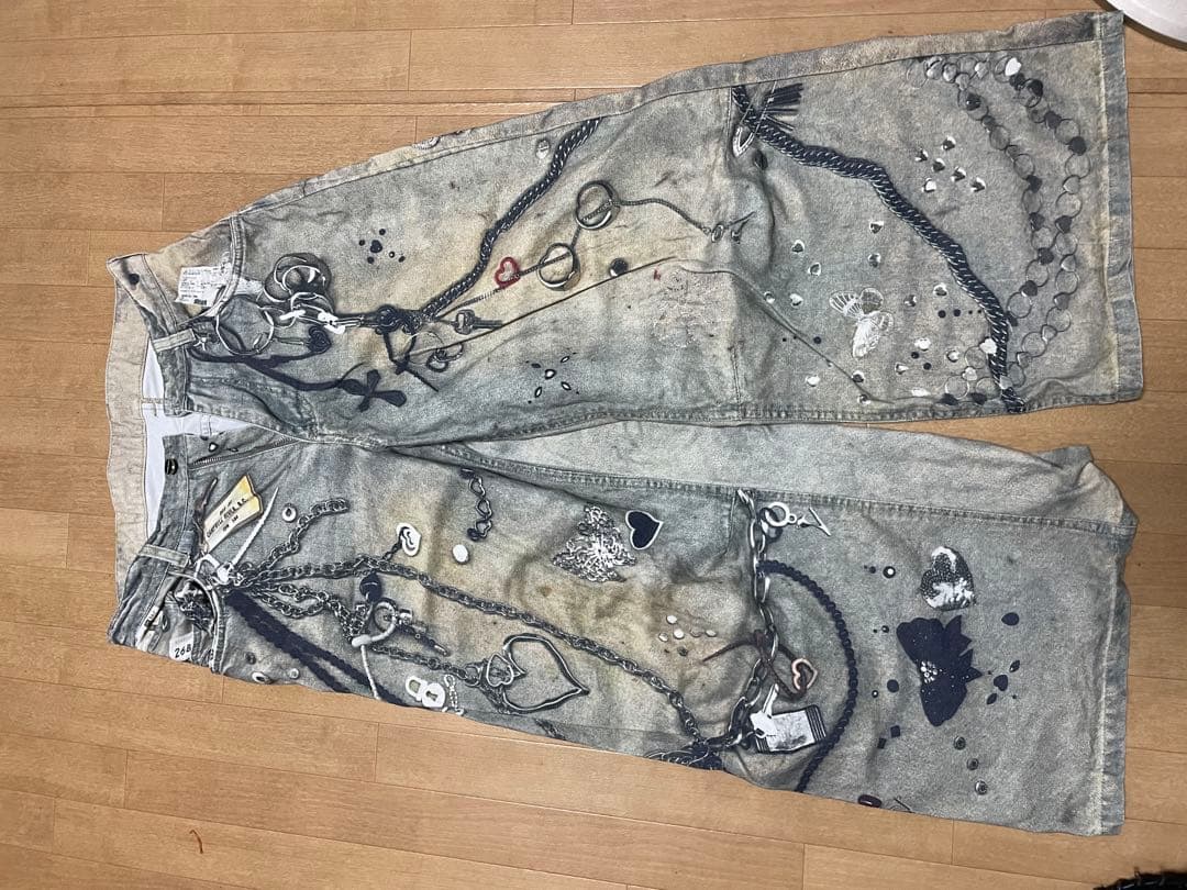 パンツ theredthread S print denim 1toys