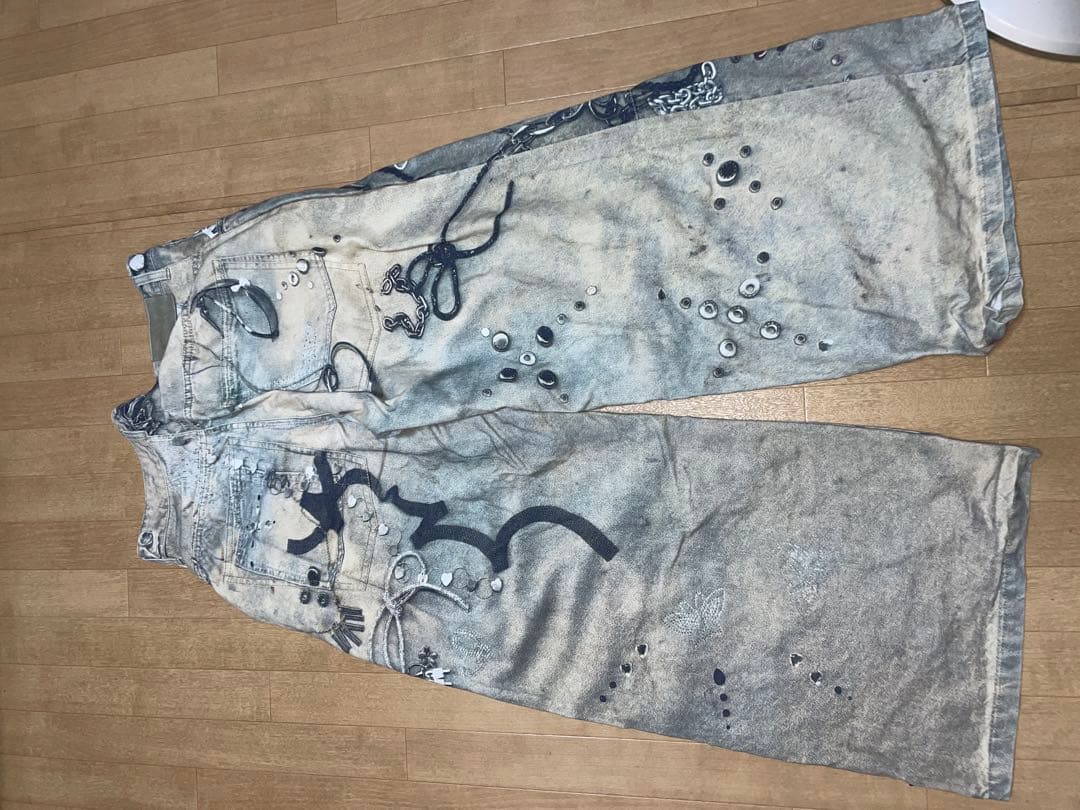 パンツ theredthread S print denim 1toys