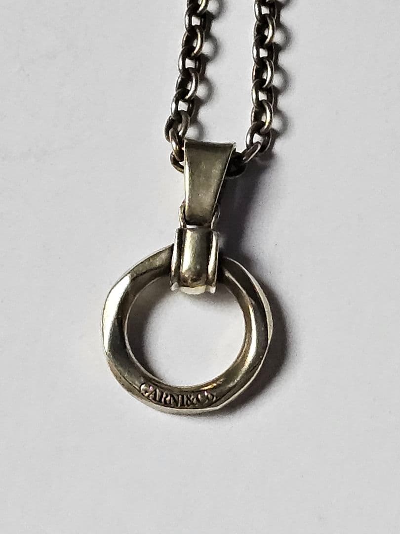 GARNI ネックレス　グラスホルダー　シルバー925　金メッキ