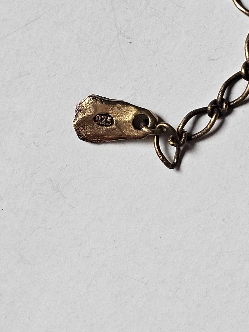 GARNI ネックレス　グラスホルダー　シルバー925　金メッキ