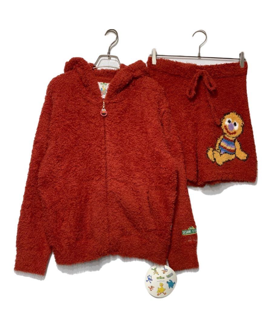 ジェラートピケ【SESAME STREET】エルモパーカ&ショートパンツセット