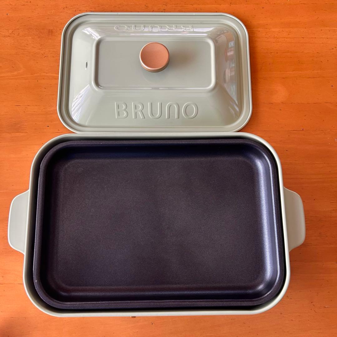 BRUNO コンパクトホットプレート BOE021 たこ焼きプレート付き