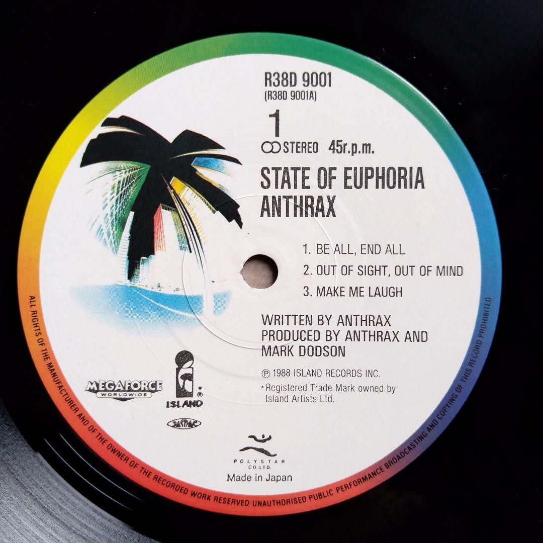 【LP】ANTHRAX　STATE OF EUPHORIA
