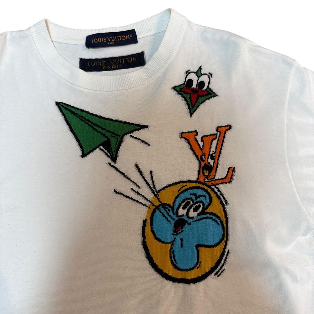 LOUIS VUITTON 刺繍 Tシャツ ホワイト