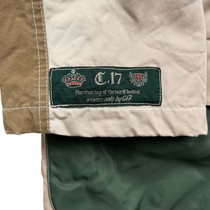 90s 80s ボア ブルゾン ジャケット C17  ミリタリー  総柄