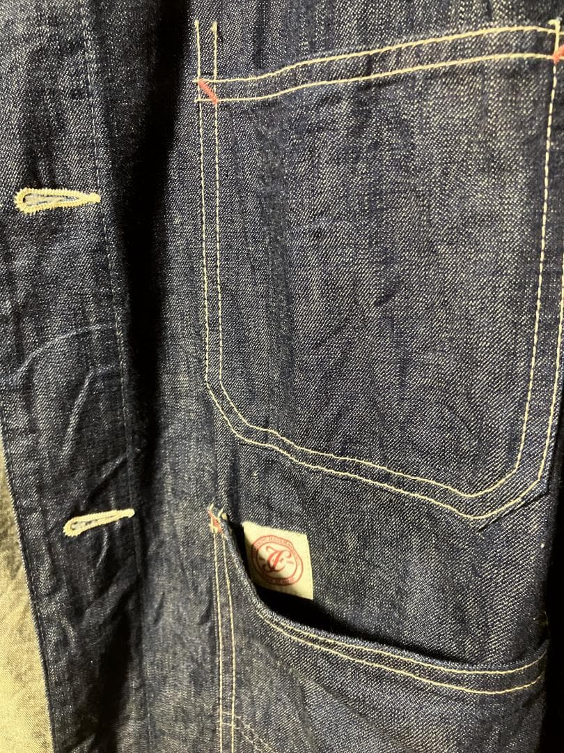 【美品】フルカウント FULL COUNT デニム カバーオール 38