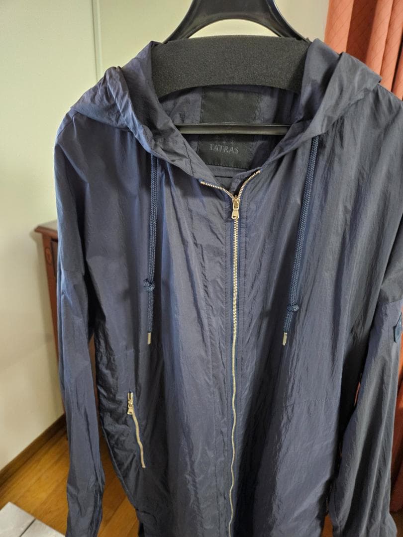 ◆TATRAS【超美品】素敵！希少コート 7万 M ネイビー 高島屋購入 春