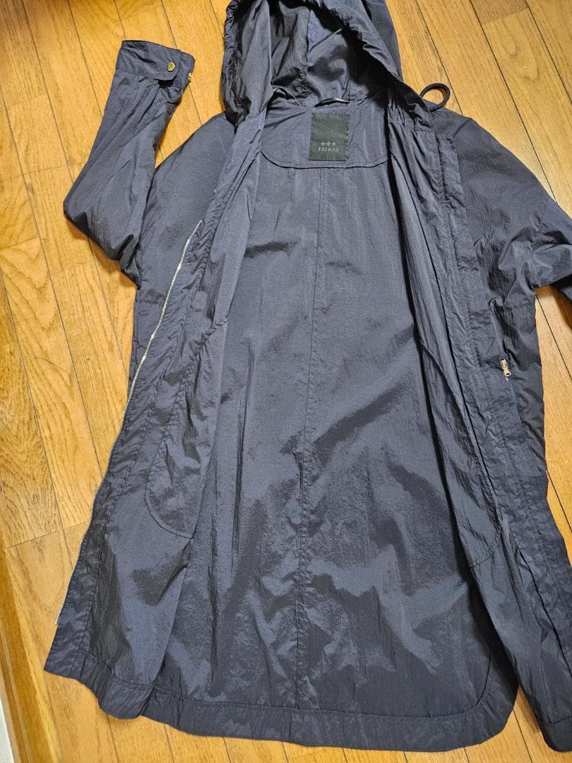 ◆TATRAS【超美品】素敵！希少コート 7万 M ネイビー 高島屋購入 春