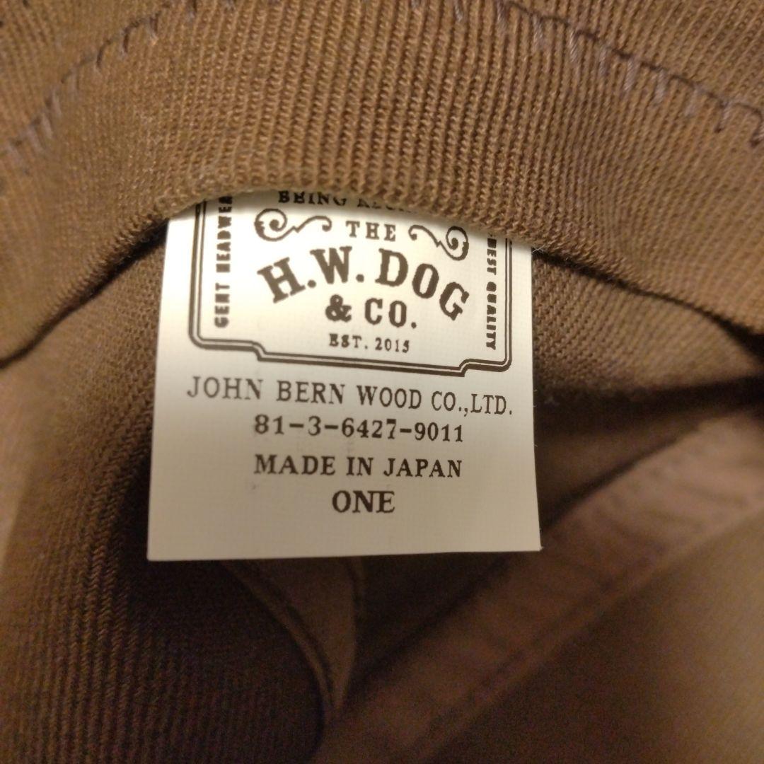H.W.DOG & CO. ブラウン キャップ