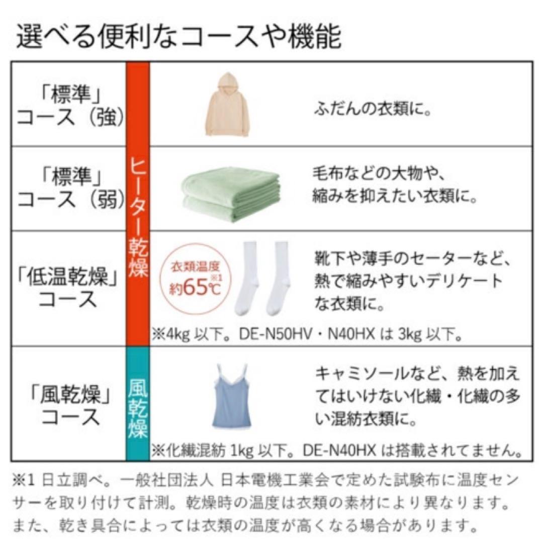 【新品未使用】早い者勝ち 2way乾燥機 日立 DE-N60HV