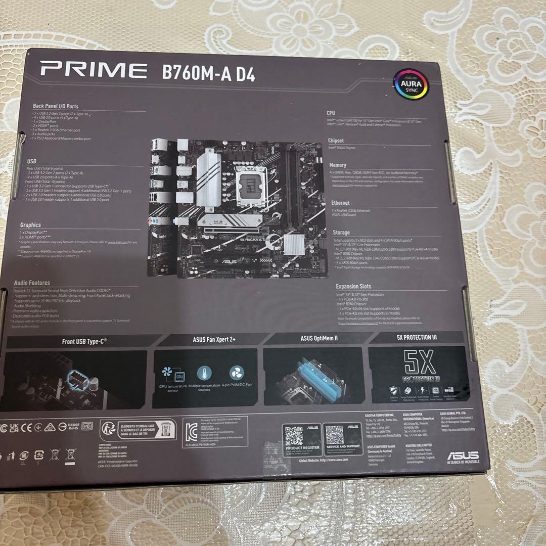 ム*イ様 ASUS B760M-A D4 マザーボード