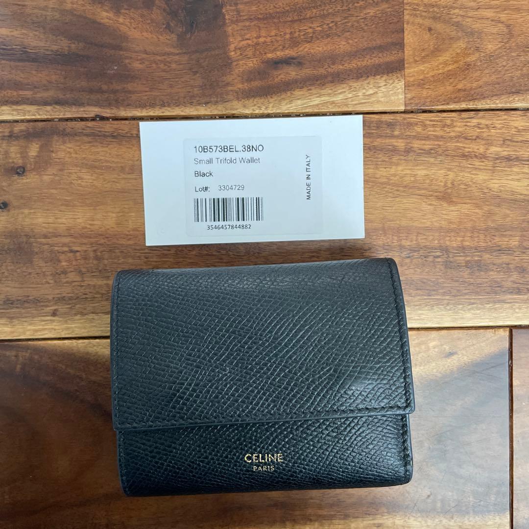 CELINE 小さな三つ折り財布 ブラック