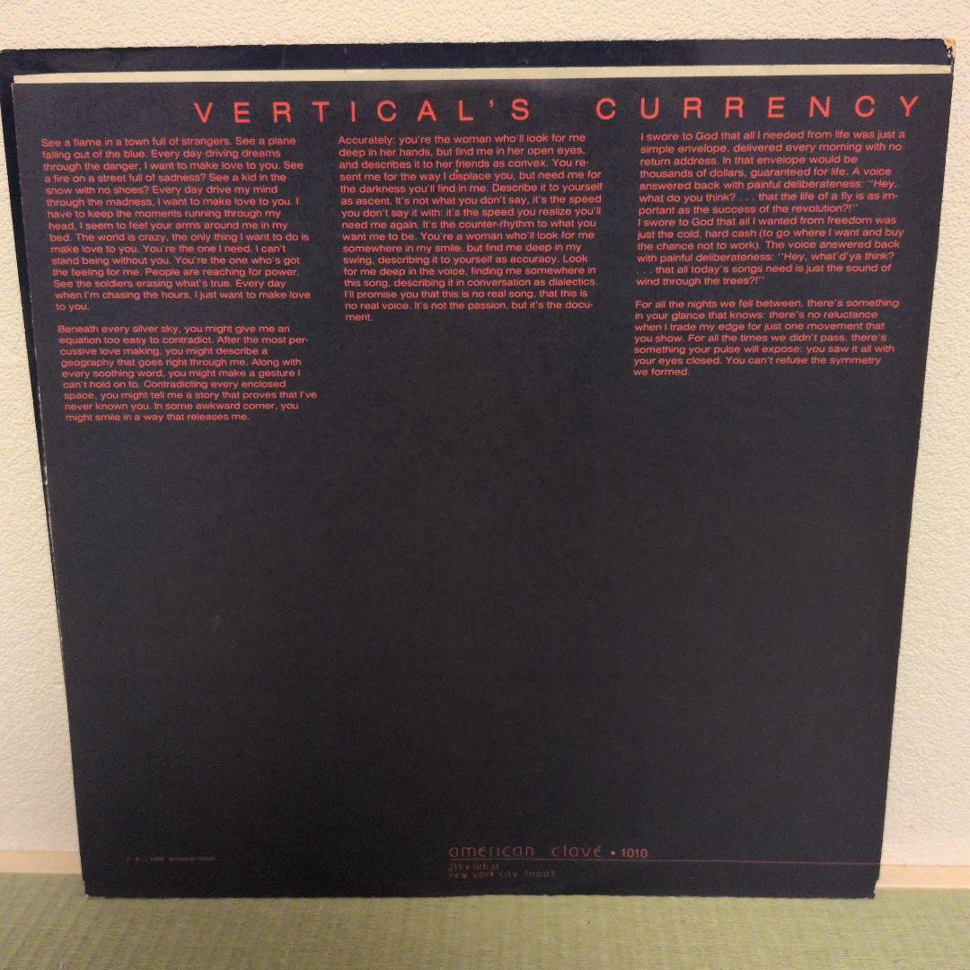 ★オリジナル盤 KIP HANRAHAN VERTICAL'S CURRENCY