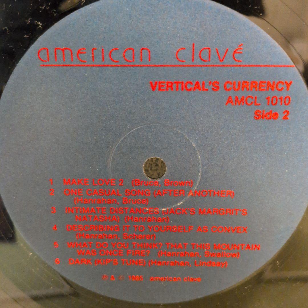 ★オリジナル盤 KIP HANRAHAN VERTICAL'S CURRENCY