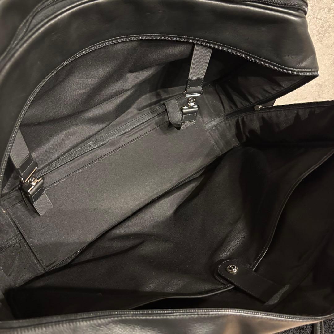 美品 COACHオールレザー ボストンバッグ ブラック 旅行 ビジネス